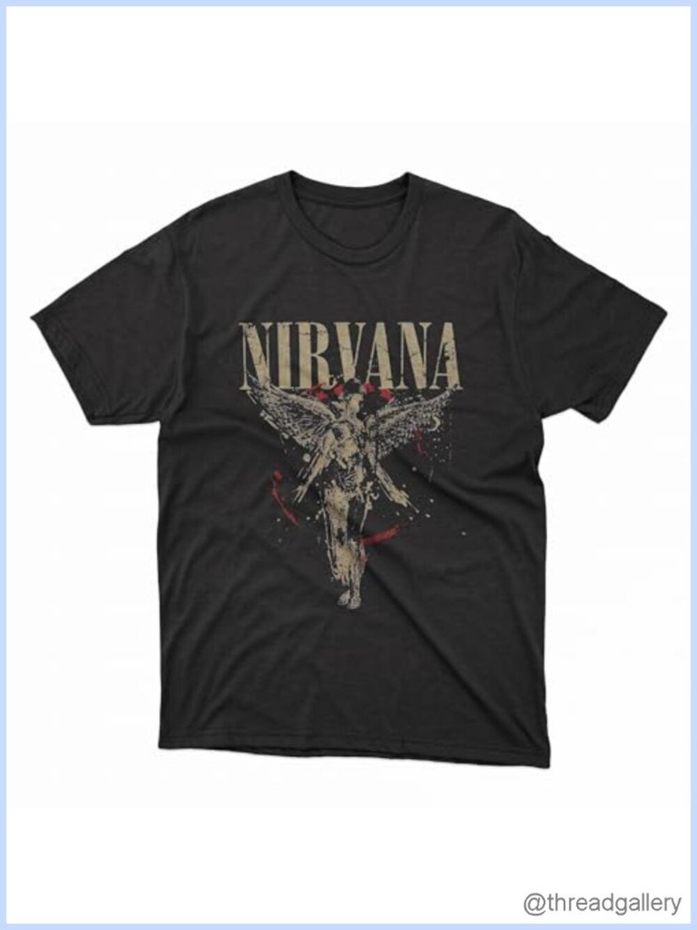 Grayce Nirvana In Utero Angel Splatter T-Shirt 100% Cotton Made in USA